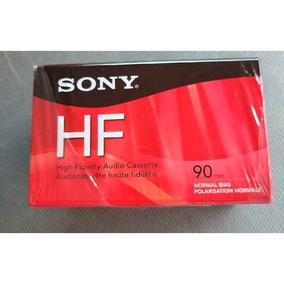 4 Sealed Blank Audio 90minute Cassette Tapes Sony HF Normal Bias High Fidelity - Picture 1 of 5